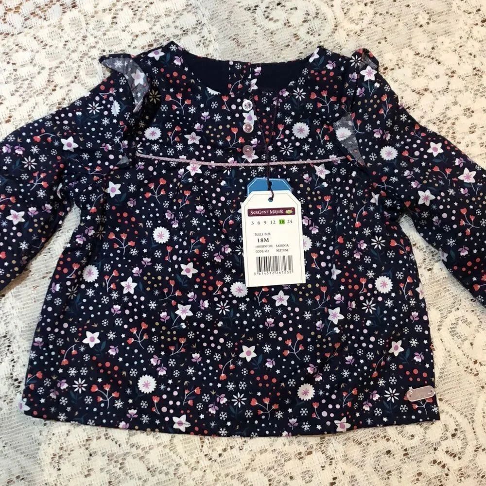 NWT Sergent Major 18 mo Long Sleeve Shirt